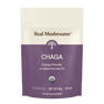 Real Mushrooms Organic Chaga Extract Powder, USDA organic dietary supplement for digestive health and immune support; 60 servings per 60g (2.12 oz) package.