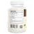A white supplement bottle labeled “Organic Lions Mane Extract Capsules for Pets” by Real Mushrooms displays product facts, organic mushroom ingredients and beta-glucans, cautions, a barcode, QR code, and an NSF certification logo.