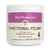A white container of Real Mushrooms Functional Feline® Powder for Cats, 2.65 oz, with a purple and cream design offers organic mushroom immune support for cats.