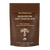 A brown bag labeled "Real Mushrooms Mushroom Hot Chocolate Mix" contains an organic blend of cacao and functional mushroom extracts, offering 15 vegan servings in a 180g package. Certified USDA organic, it's a delicious and nourishing way to enjoy hot chocolate.