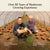 Two men kneel inside a greenhouse filled with rows of cultivated Reishi mushrooms. Above them, text reads: "Real Mushrooms: Over 50 Years of Growing Experience. Featuring RealRest—Reishi, Valerian, and Lemon Balm.