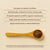 A wooden spoon with brown mushroom powder sits on a beige surface below text about beta-glucans, benefits, and a disclaimer for Real Mushrooms 5 Defenders® Organic Mushroom Blend Capsules for Pets.