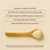A wooden spoon with Real Mushrooms Organic Tremella Extract Powder sits on a beige surface next to text highlighting benefits for skin, hair, and nails, and a disclaimer noting the product is not evaluated by the FDA.