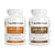 Two white bottles of Real Mushrooms Energy Duo supplements, with 120 capsules each of Cordyceps-M and Lion’s Mane extracts, designed to support peak performance and cognitive function.
