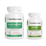 Two bottles of Real Mushrooms' Immune Power: 90 capsules rich in beta-glucans and 60 capsules featuring L-ergothioneine—both designed to support immune strength with active mushroom compounds.