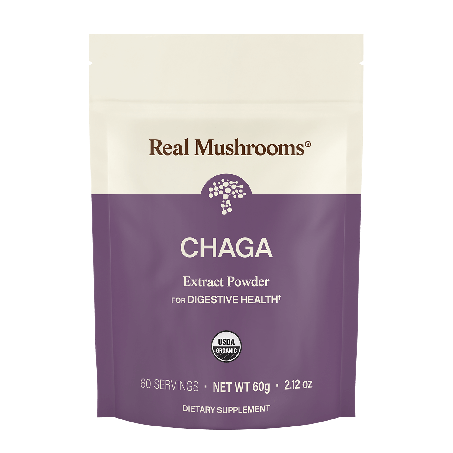 Real Mushrooms Organic Chaga Extract Powder pouch