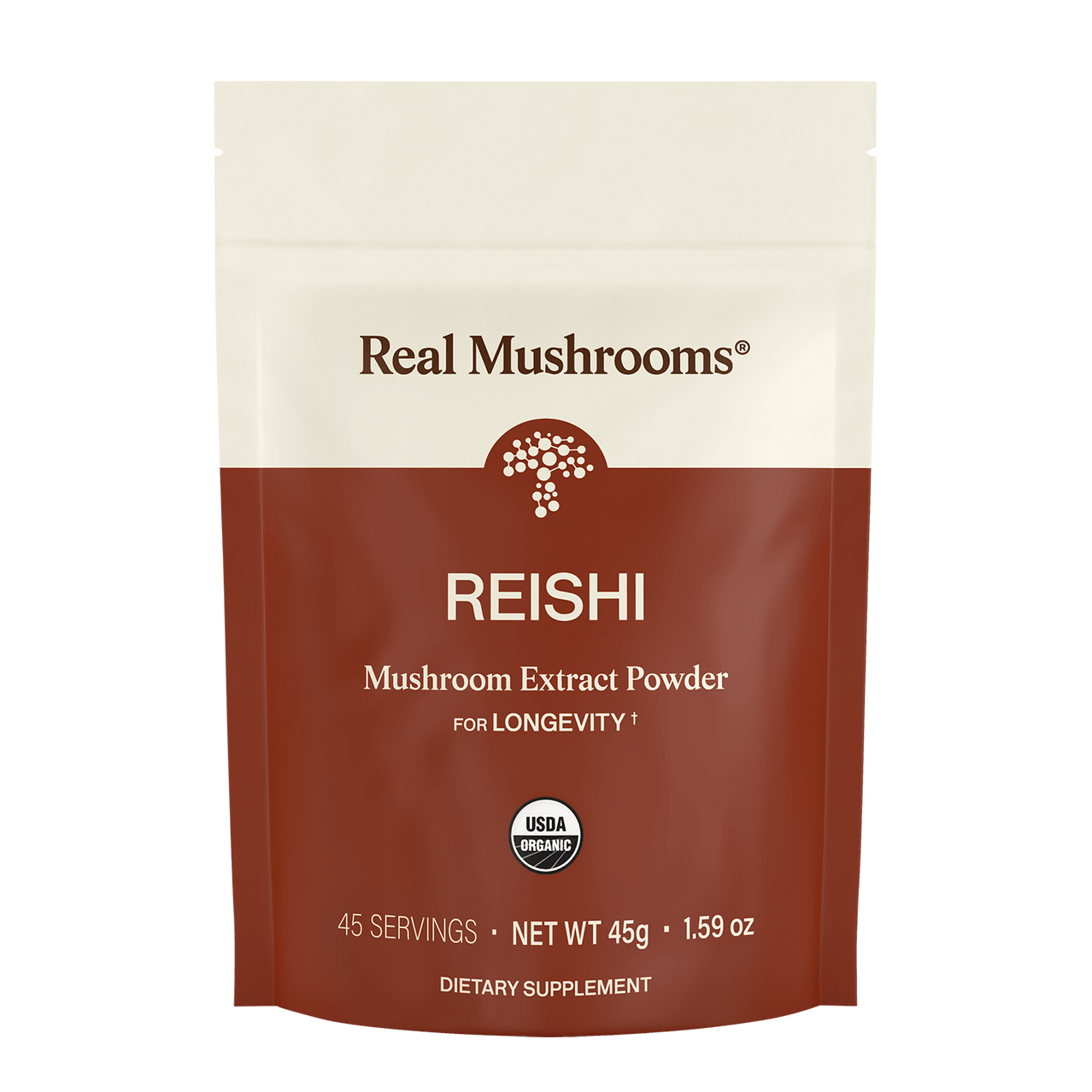 Real Mushrooms Organic Reishi Mushroom Powder – Bulk Extract