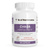 A white bottle labeled "Real Mushrooms Organic Chaga Extract Capsules" dietary supplement, with 300 capsules, made from organic chaga mushroom for immune support, verified for active compounds and featuring a quality grown symbol.