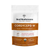 A white and orange pouch labeled "Real Mushrooms Organic Cordyceps Mushroom Extract Powder – Bulk Supplement" highlights energy support and dietary supplement benefits on the front.