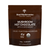 A brown package of Real Mushrooms’ Mushroom Hot Chocolate Mix features organic mushroom cacao, high-quality functional mushroom extract powder, and USDA organic certification.