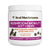 A white container labeled "Real Mushrooms Mushroom Mobility Pet Chews," a joint support supplement for dogs and cats, with 60 chews (8.47 oz/240g) featuring green-lipped mussel.