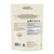 Back of a Real Mushrooms Organic Tremella Extract Powder pouch displays product details, suggested use, warning, ingredients, beta-glucans content, supplement facts, and an image of the mushroom known for skin, hair & nail support.