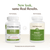Two bottles of Real Mushrooms Ergo+ Ergothioneine Supplement are shown side by side, displaying old and new packaging. Sourced from golden oyster mushrooms, this antioxidant supports your well-being.
