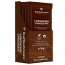 The Mushroom Chocolate Bar - 5 Pack by Real Mushrooms features 75% organic dark chocolate with functional mushrooms. Each pack includes five quality-grown, certified organic bars, each weighing 2 oz.