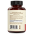 A brown Real Mushrooms supplement bottle labeled “RealClarity - Lion's Mane, Ashwagandha, Rhodiola and Bacopa” displays suggested use, storage, warnings, manufacturing info, barcode, and vegan/allergen icons—perfect for organic mushroom blend seekers.