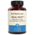 A bottle of Real Mushrooms RealRest contains 60 capsules with Reishi, Valerian, and Lemon Balm to support natural relaxation.