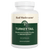 A white bottle labeled "Real Mushrooms Turkey Tail Mushroom Capsules," containing 90 capsules rich in beta-glucans for immune support.
