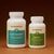 Two bottles of Real Mushrooms Immune Power supplements are placed side by side against a brown background, emphasizing powerful mushroom-based immune support.