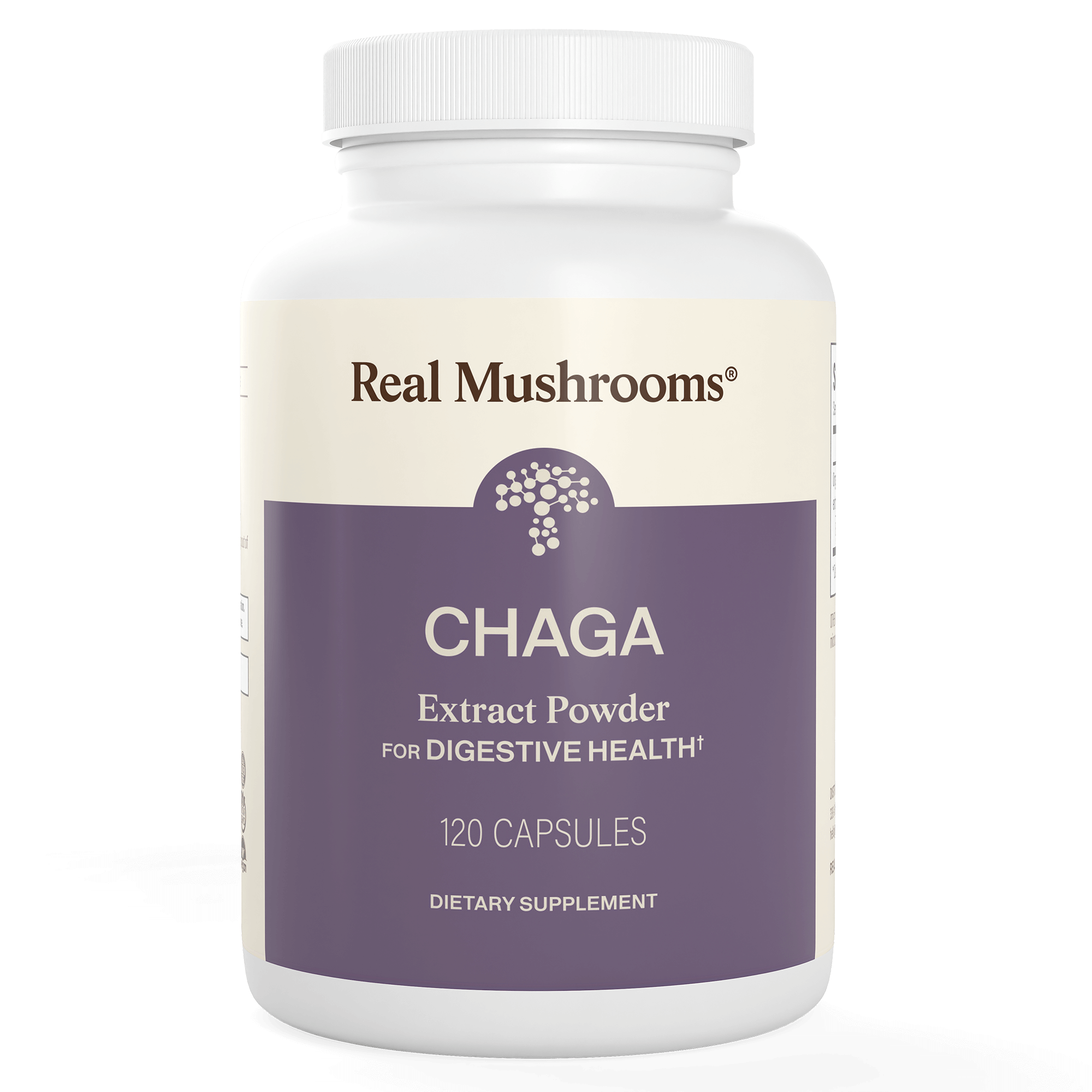 Real Mushrooms Organic Chaga Extract Capsules bottle