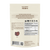 Back of a "Real Mushrooms Organic Reishi Mushroom Powder – Bulk Extract" package showing supplement facts, dosage instructions, product description, barcode, and an image of an organic Ganoderma lucidum reishi mushroom extract.