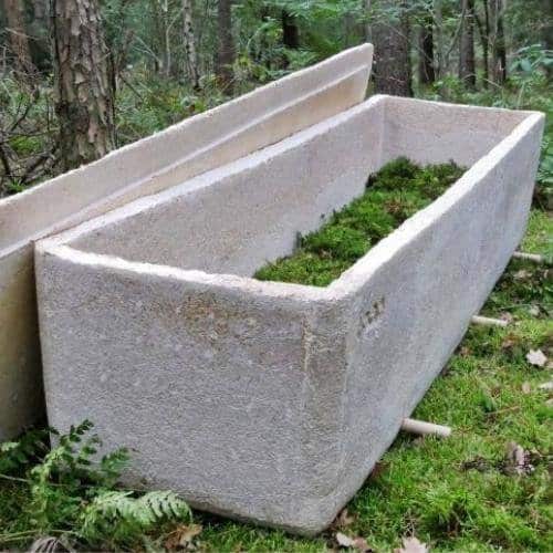 coffin made of mycelium