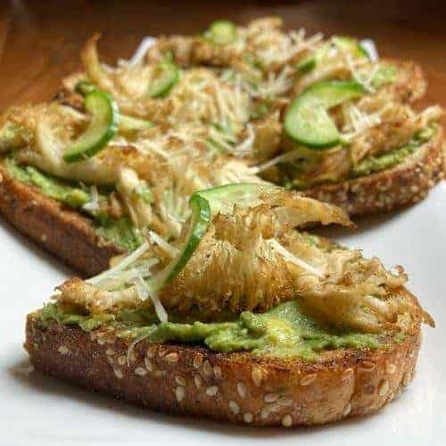 Lion's mane avocado toast