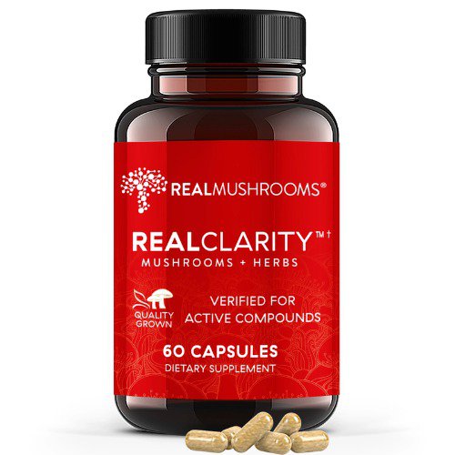 RealClarity - Lion's Mane, Ashwagandha, Rhodiola and Bacopa capsules