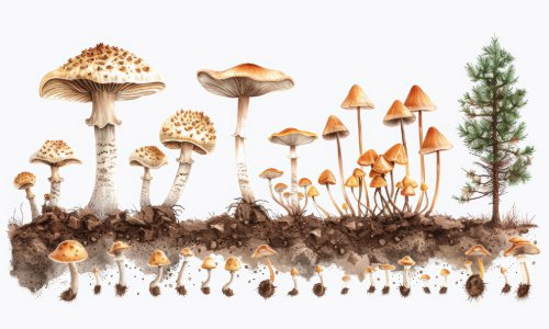 mushrooms root system
