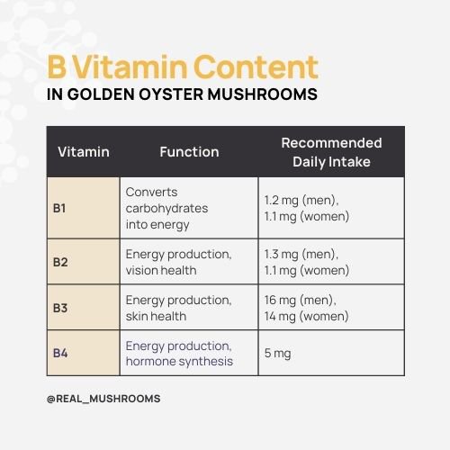 b vitamin content chart